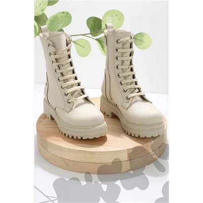Bambi Mat Bej Kadın Bot & Bootie K02538200009