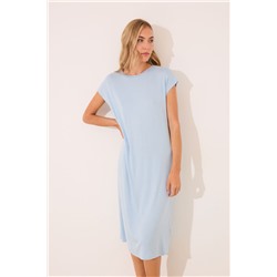 Camisón midi viscosa brillos azul