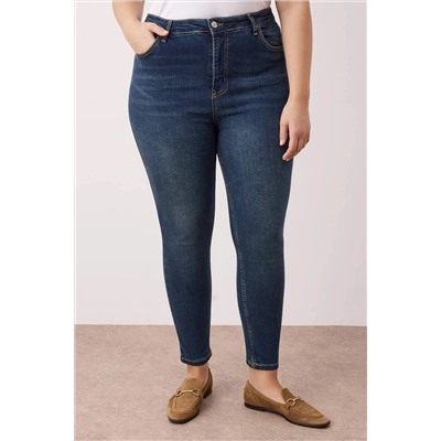 Mavi Yeşil Yüksek Bel Skinny Jeans TBBAW23JE00000