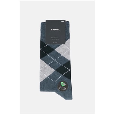 Avva Erkek Antrasit Baklava Desenli Bambu Soket Çorap A32y8512 A32Y8512