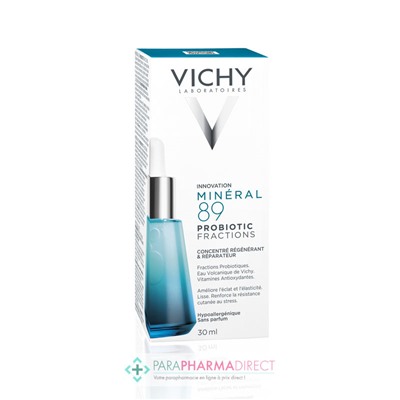 Vichy Mineral 89 Probiotic Fractions Soin Régénérant Réparateur 30ml