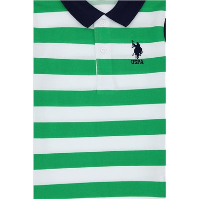 Erkek Çocuk Yeşil Polo Yaka Tişört