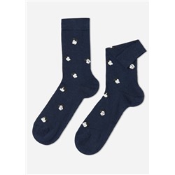 Kurze Herren-Baumwollsocken mit Mickey Mouse-Print