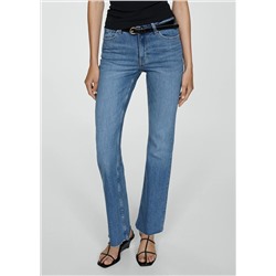 Jeans flare tiro medio