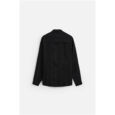CAMISA JACQUARD SEMITRANSPARENTE