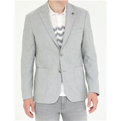 Gri Slim Fit Spor Ceket