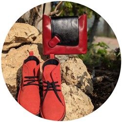 Ab. Zapatos 1619 New R · FUEGO+Vera Рelle colores ГРАНАТОВЫЙ С ЧЁРНЫМ АКЦИЯ