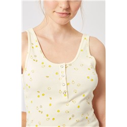 Camiseta de tirantes Amarillo claro