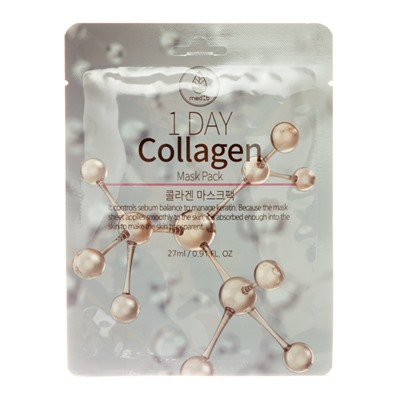 MEDB 1 Day Collagen Mask Pack Тканевая маска для лица с коллагеном 27мл