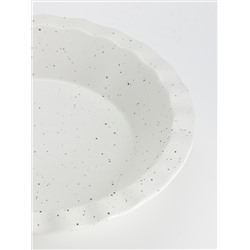 Форма для запекания, 25 см, фарфор P, круглая, молочная, в крапинку, Speckle