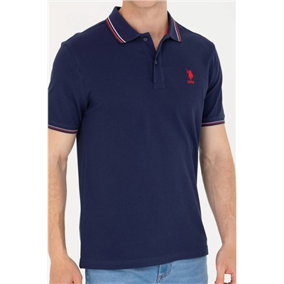 Erkek Lacivert Basic Polo Yaka Tişört