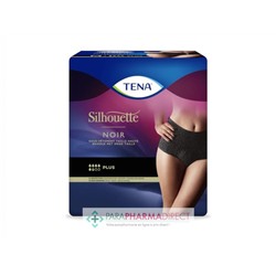 Tena Silhouette Noir Plus Taille L Sous Vêtement Taille Haute x8