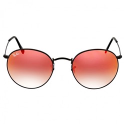RAY BAN Round Orange Gradient Flash Sunglasses