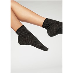 Kurze Socken mit Glitzer