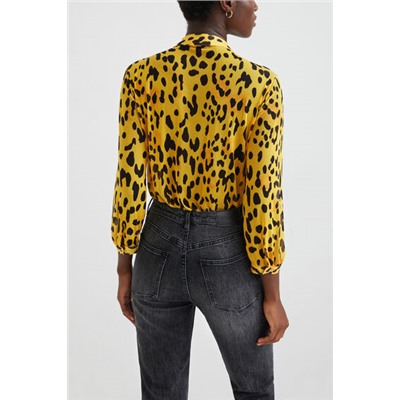 Body camisero leopardo