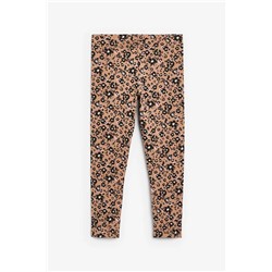 Khaki Green/Charcoal Grey/Purple Butterfly Leggings 5 Pack (3-16yrs)