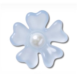Blue Frost Matte Pearl Flower Jibbitz™ Charms