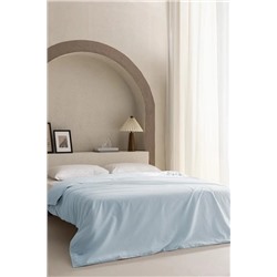 Manon King Size %100 Pamuk Ranforce Düz Nevresim - Mavi