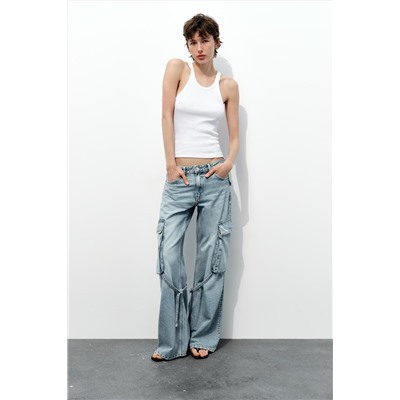 TRF CARGO MID-RISE JEANS