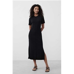 SEAMED MIDI SWEATER DRESS