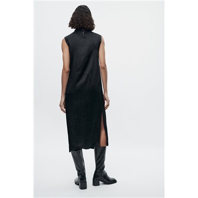 ZW CREASED SATIN DRESS - LIMITED EDITION