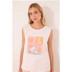 Pijama corto algodón Snoopy soles