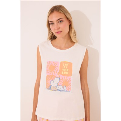 Pijama corto algodón Snoopy soles
