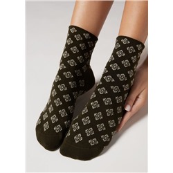 Kurze Socken mit Glitzer