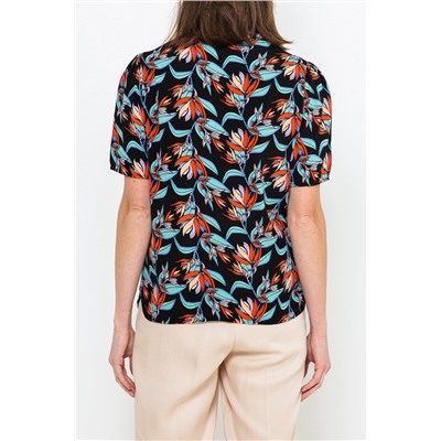 Blusa Negro y azul
