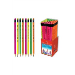 Faber Castell Faber Candy Silgili Yuvarlak Kurşun Kalem 12 Li Paket (5244112800) F5244112800P12