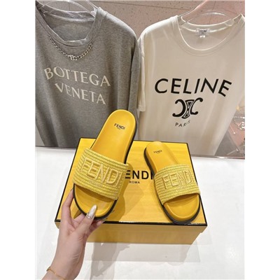 Плетеные шлепки Fend*i 💛  Реплика 1:1