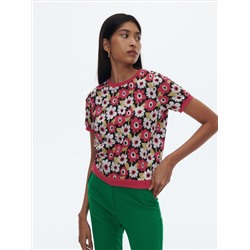 Gemusterte Bluse