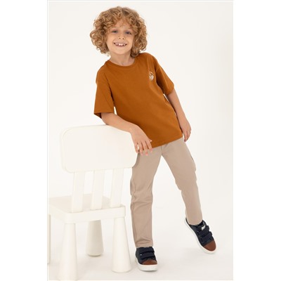 Erkek Çocuk Coconut Comfort Basic Bisiklet Yaka Tişört