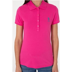 Kadın Pembe Basic Polo Yaka Tişört