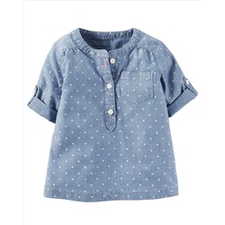 Chambray Woven Top