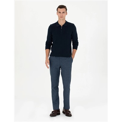 Lacivert Ekstra Slim Fit Kumaş Pantolon