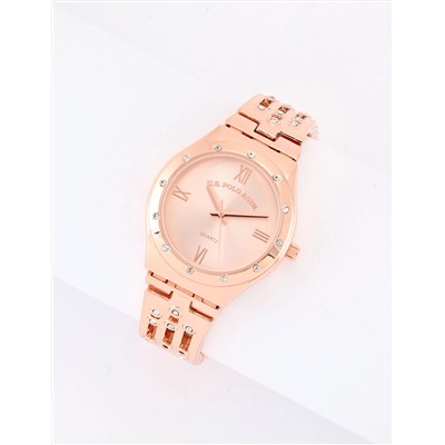 LADIES GOLD ANALOG BRACELET WATCH