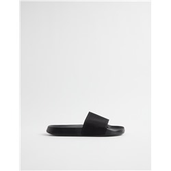 Mesh Strap Slides, Men, Black