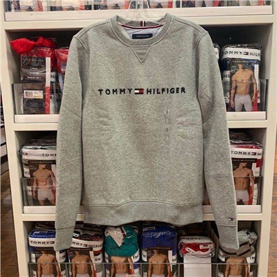 Толстовка свитшот Небольшой начес внутри TOMMY HILFIGE*RОРИГИНАЛ!