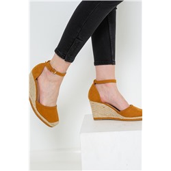 Sandalias de cuña Naranja