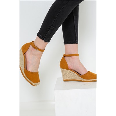 Sandalias de cuña Naranja