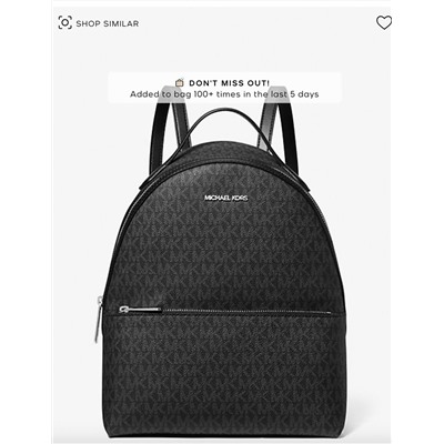 MICHAEL KORS OUTLET Sheila Medium Signature Logo Backpack