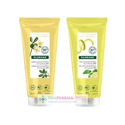 Klorane Cupuaçu Crème Douche Nutritive Fleur de Frangipanier + Gel Douche Nutritif Zeste d'Agrumes 2x200mlLot  × 2