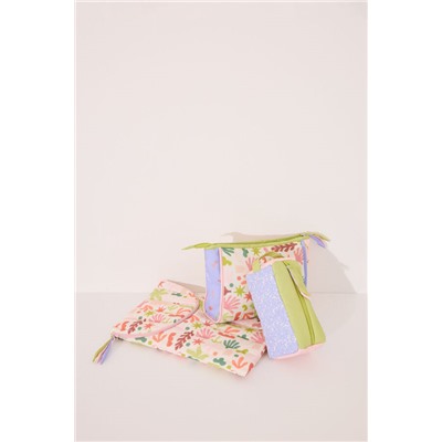 Funda ordenador acolchado hojas multicolor