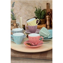 Keramika Rainbow Badem Çay Takımı 12 Parça 6 Kişilik TC043212F3X1A000000MATT300