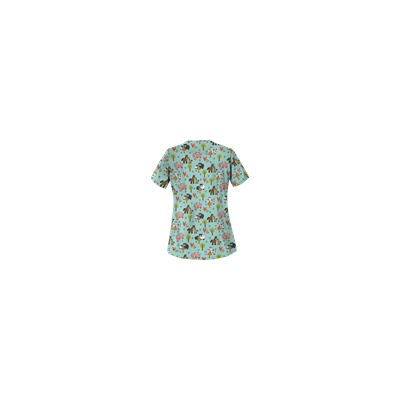 UA Country Time Cool Blue Print Scrub Top