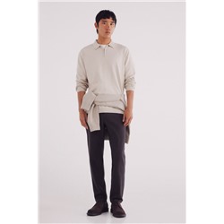 Jersey cuello polo cremallera