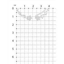 Серьги-продёвки из серебра с фианитами родированные 925 пробы 12-1009