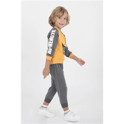 AHENGİM Kids Ak15027 Erkek Urban Baskılı Eşofman Takım 1-2-10001070