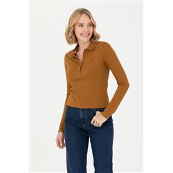 Kadın Coconut Basic Polo Yaka Sweatshirt
